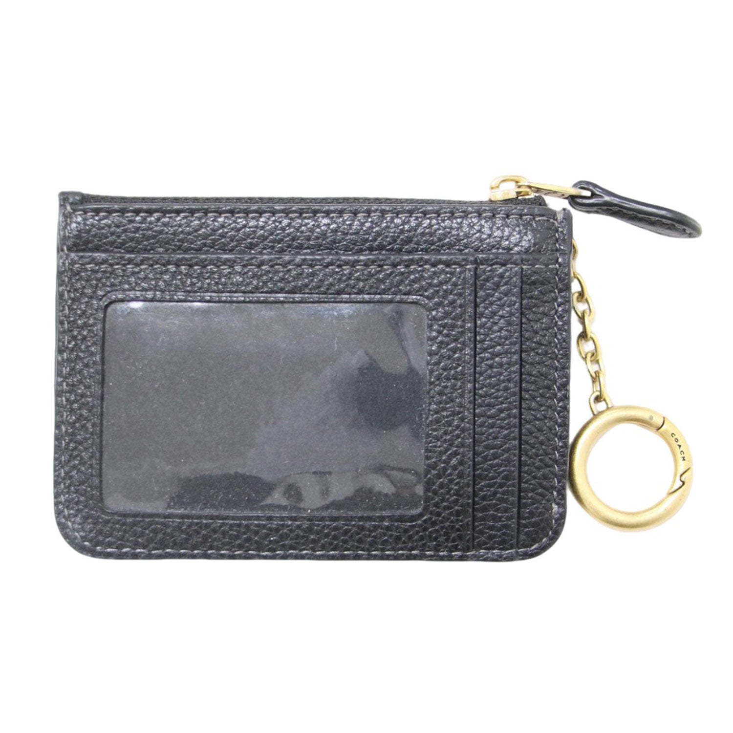 COACH (コーチ) 24秋冬 ミニ スキニー ID ケース / 型押し レザー