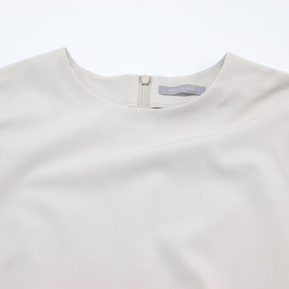 24秋冬 フレンチスリーブ ブラウス / Newan Lucka サイドスリット ストレッチ ウォッシャブル