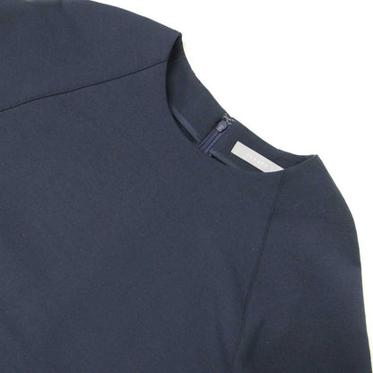 ラグランスリーブ ミディ ワンピース / VISCO FROST STRETCH 長袖 オーバーサイズ ストレッチ ウォッシャブル