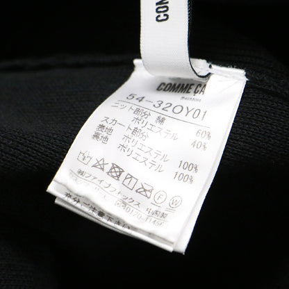 コットン ポリエステル ニット ドレス / ワンピース ミディ丈 ノースリーブ ウエストゴム ドッキング