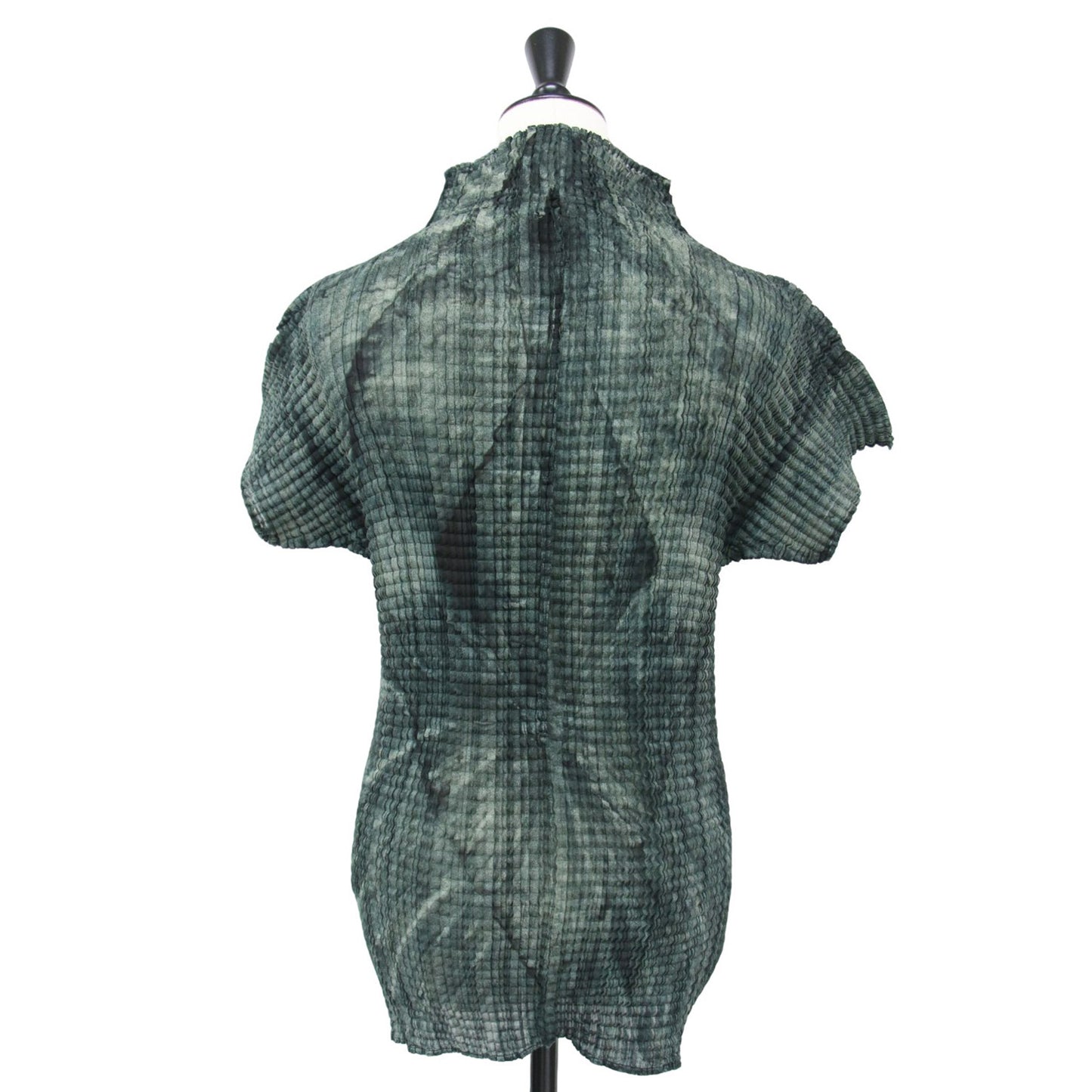 ISSEY MIYAKE (イッセイミヤケ) プリーツ加工 ハイネック タイダイ 
