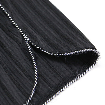 24春夏 ウエスト アウト ディテール ワンピース / ミディ丈 ノースリーブ ストライプ アメリカンスリーブ