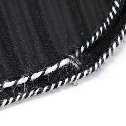 24春夏 ウエスト アウト ディテール ワンピース / ミディ丈 ノースリーブ ストライプ アメリカンスリーブ