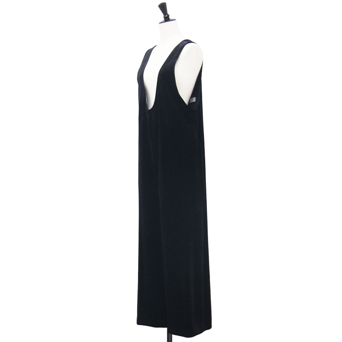 24秋冬 ベロア Vネック オールインワン / サロペット ストレッチ ワイド