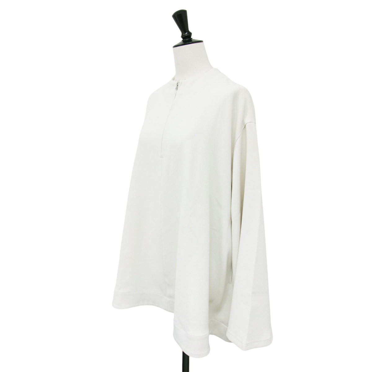 ハーフジップ フレア トップス / HALF ZIP FLARE TOPS ブラウス 長袖 ベルスリーブ