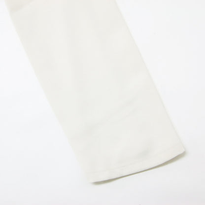 ハーフジップ フレア トップス / HALF ZIP FLARE TOPS ブラウス 長袖 ベルスリーブ
