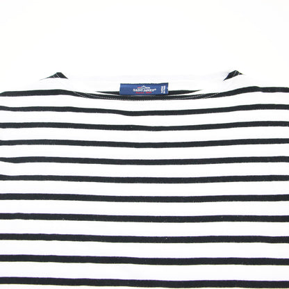 ボーダー柄 7分袖 カットソー / ボートネック コットン Tシャツ