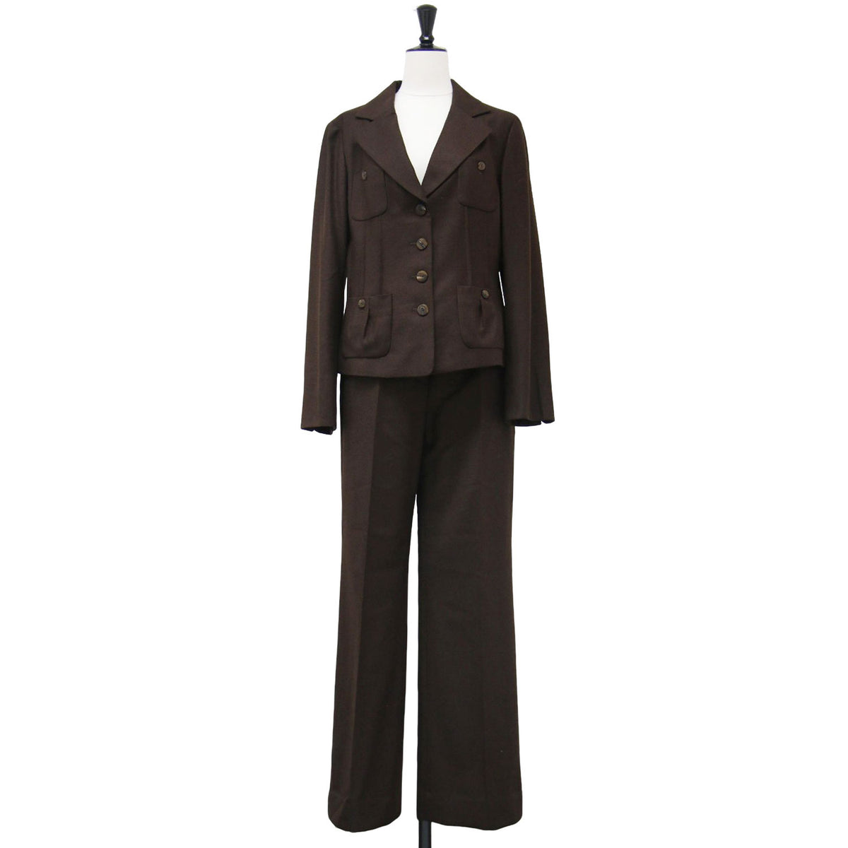 ジャケット パンツ スーツ / セットアップ ストレート センタープレス タック ウール カシミヤ