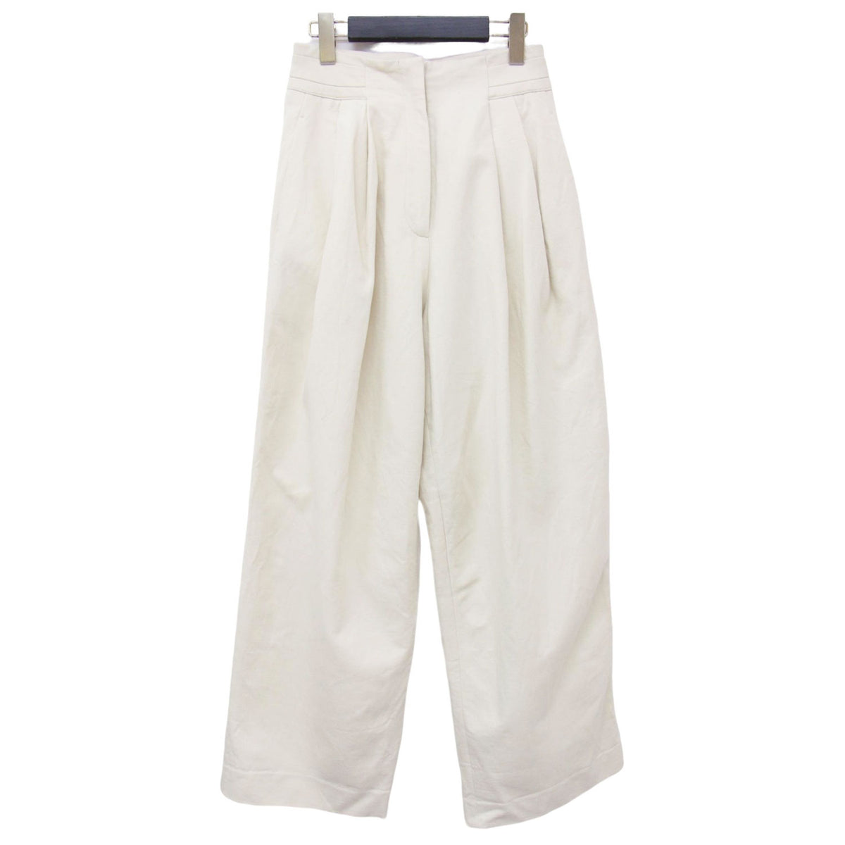 23秋冬 ピーチスキン タック トラウザーズ 12320719 / Peachskin Tuck Trousers パンツ ワイド コットン