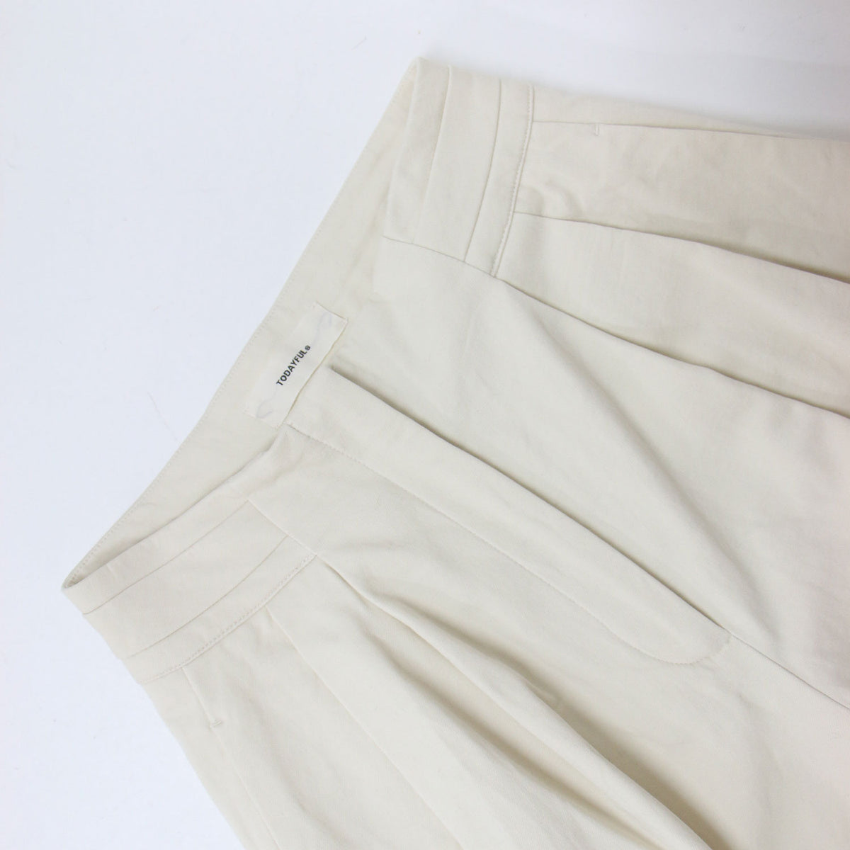 23秋冬 ピーチスキン タック トラウザーズ 12320719 / Peachskin Tuck Trousers パンツ ワイド コットン