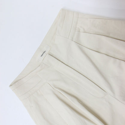 23秋冬 ピーチスキン タック トラウザーズ 12320719 / Peachskin Tuck Trousers パンツ ワイド コットン