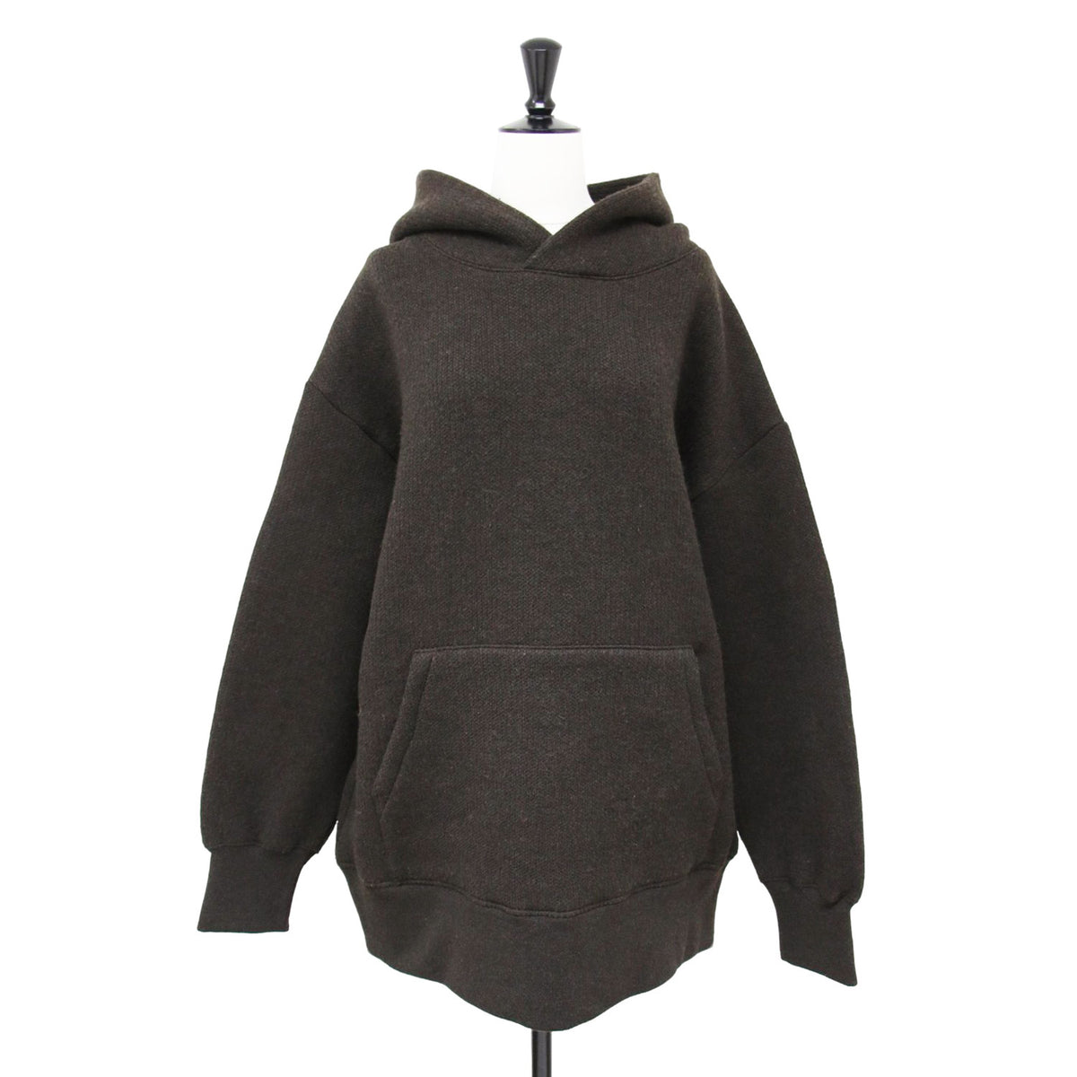 ニット パーカー / LIGHT INLAY PARKA フーディー 長袖 インレイ編み ウール