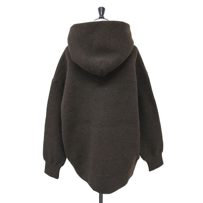 ニット パーカー / LIGHT INLAY PARKA フーディー 長袖 インレイ編み ウール