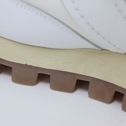 1T チャンキーソール スニーカー / レザー スウェード ファブリック ローカット レースアップ ワンティー