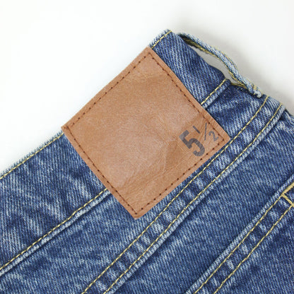 5 1/2 サイド クラッシュ デニム パンツ / SIDE CRUSHED DENIM ワイド スリット