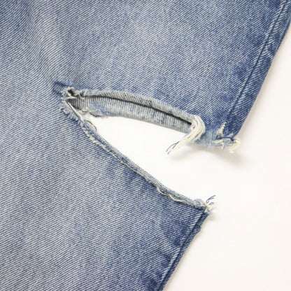 5 1/2 サイド クラッシュ デニム パンツ / SIDE CRUSHED DENIM ワイド スリット