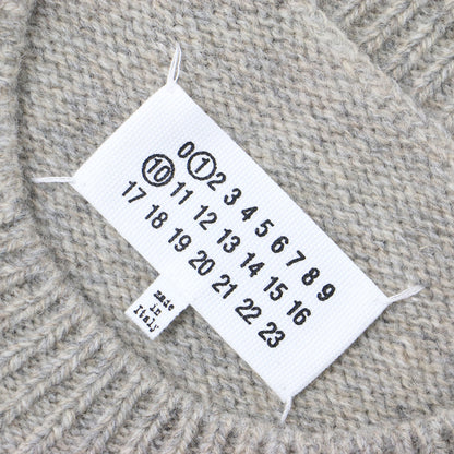 23秋冬 ウール ニット クルーネック ベスト / Knit Gilet