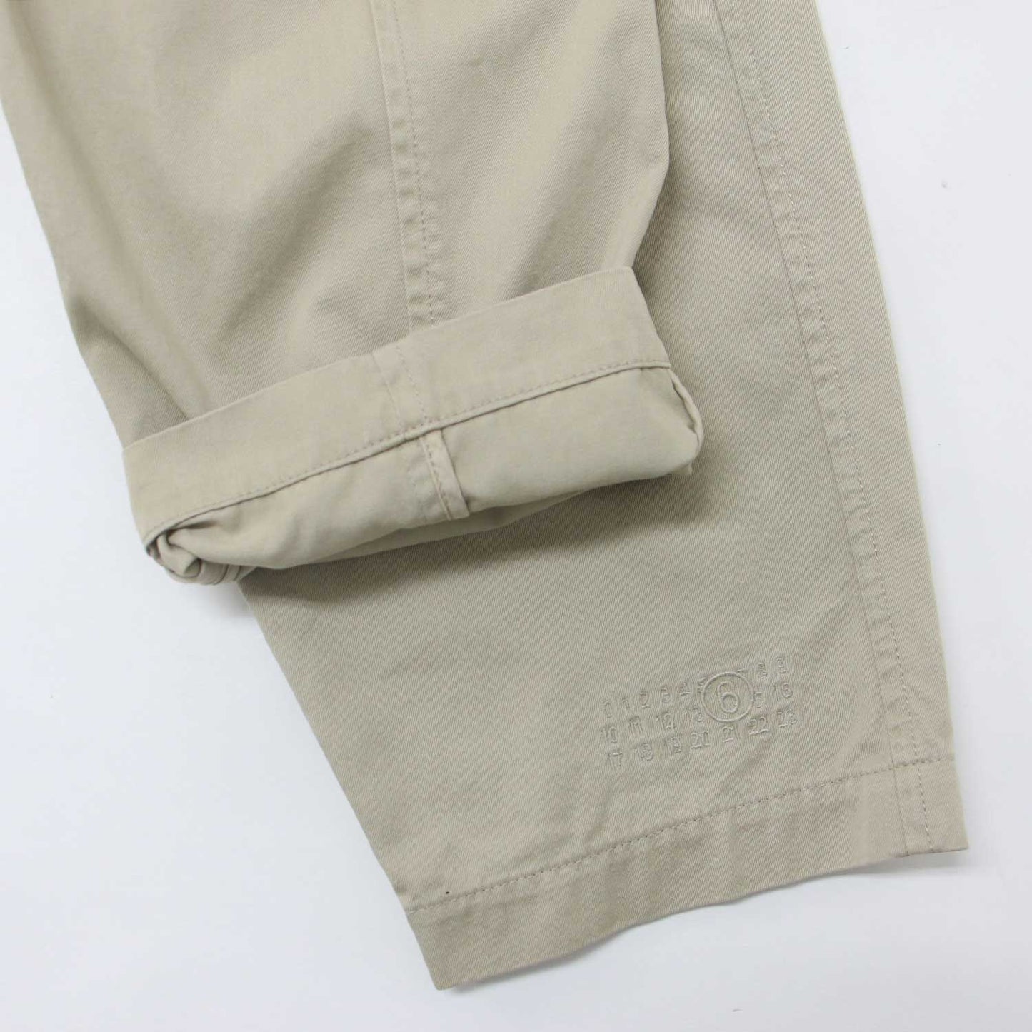 24春夏 コットン ギャバジン ベルト付き ステンカラー コート / カットオフ ラグランスリーブ ロング