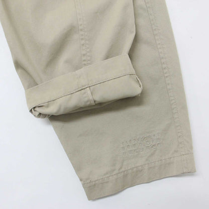 24春夏 コットン ギャバジン ベルト付き ステンカラー コート / カットオフ ラグランスリーブ ロング