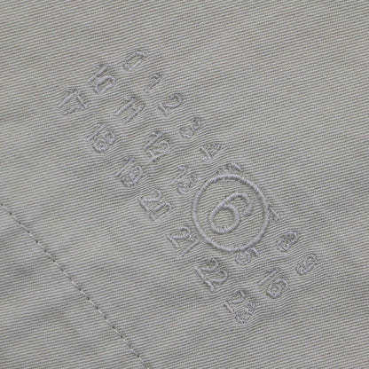 24春夏 コットン ギャバジン ベルト付き ステンカラー コート / カットオフ ラグランスリーブ ロング