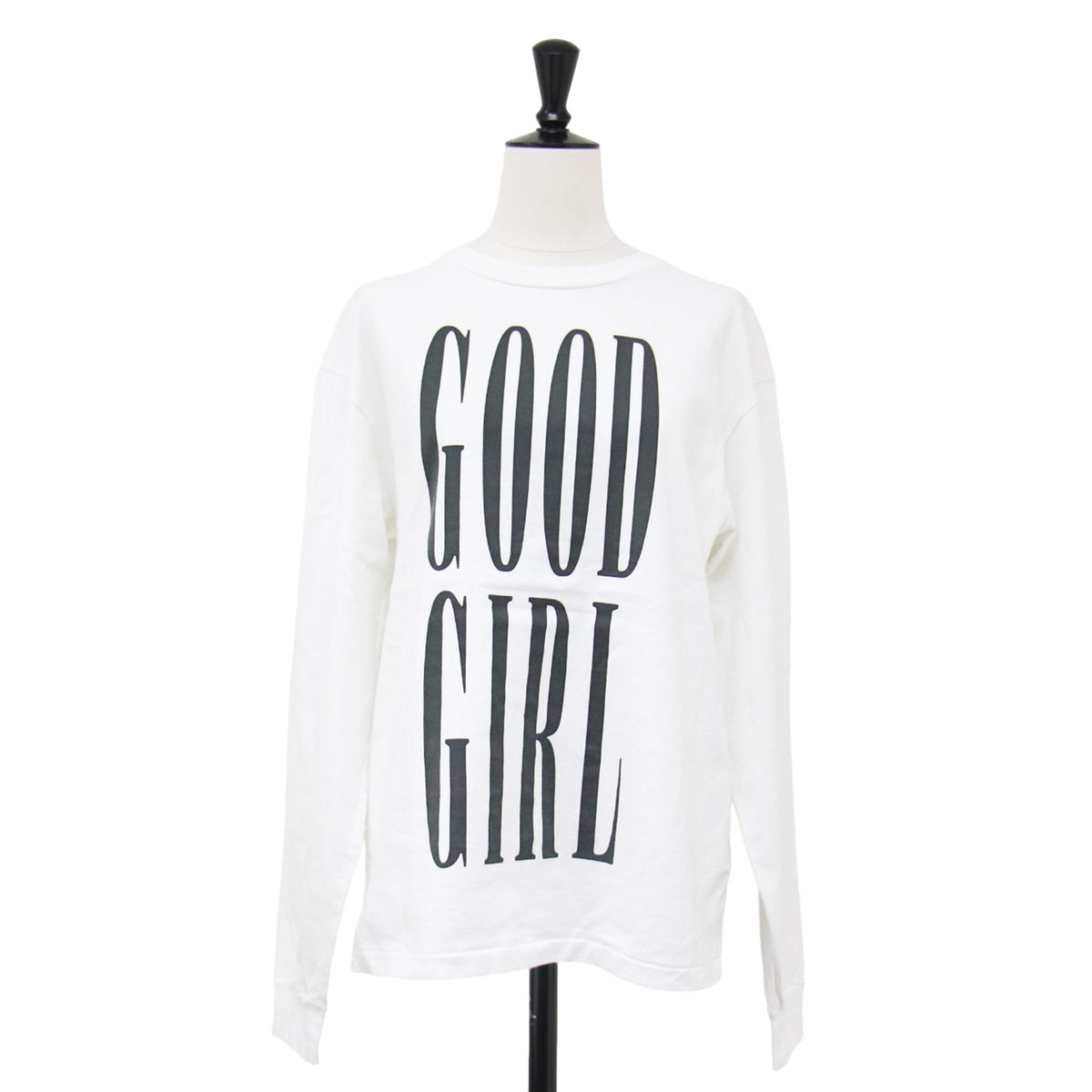 24秋冬 GOOD GIRL ロンT / ロゴ プリント 長袖 クルーネック コットン カットソー