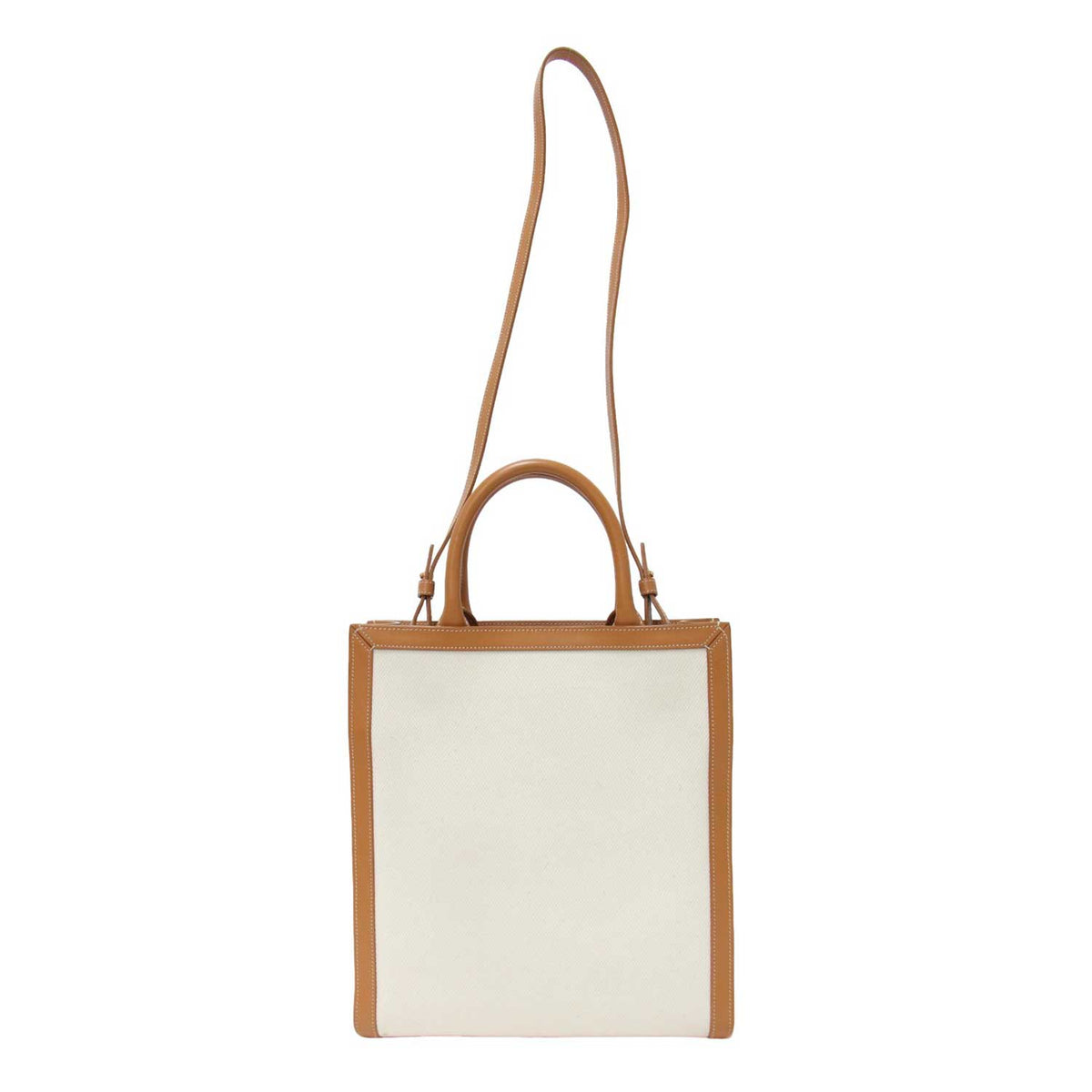 バーティカル カバ スモール トートバッグ / Small Vertical Cabas ショルダーバッグ 2WAY キャンバス レザー ロゴ