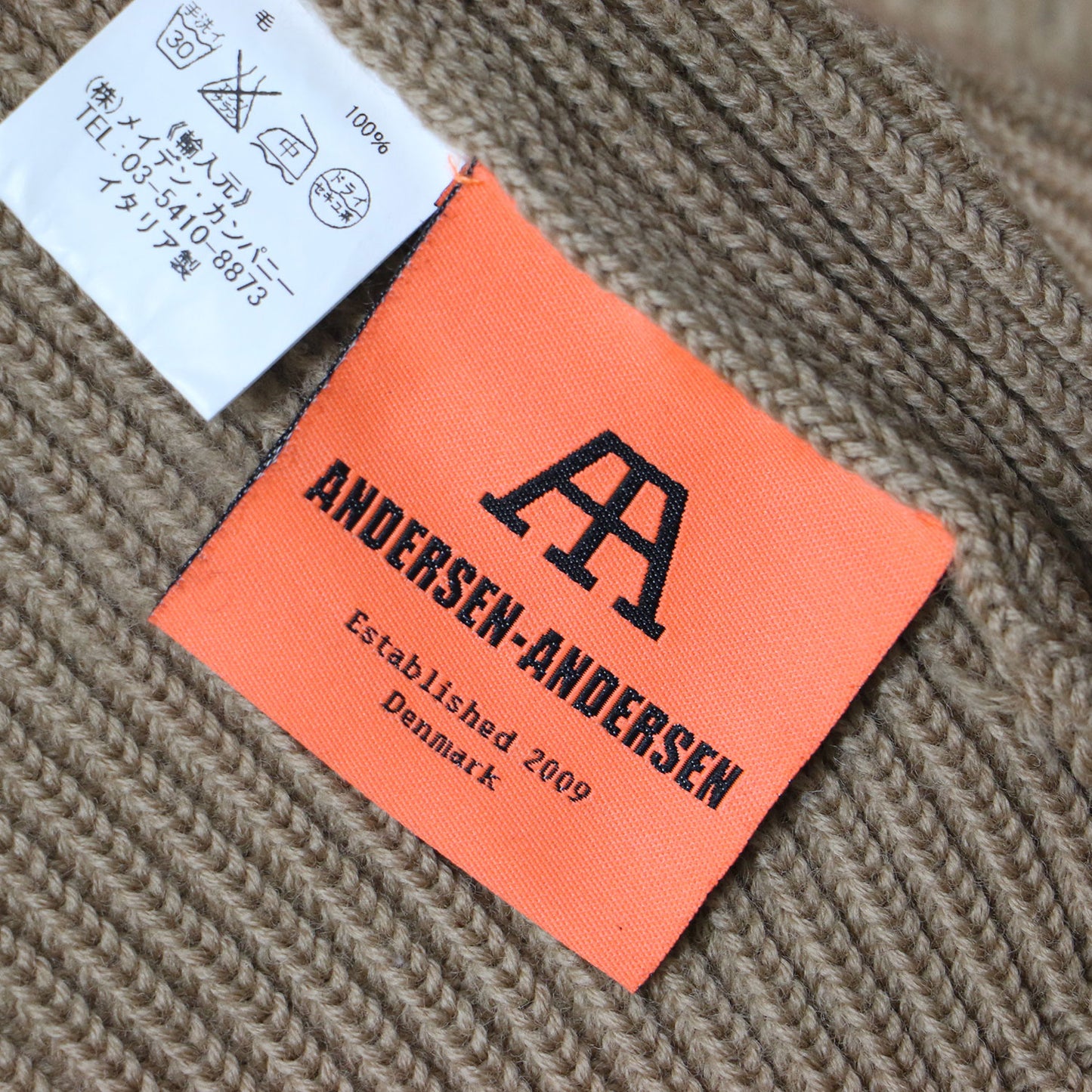 ウール リブ プルオーバー ニット / 長袖 クルーネック