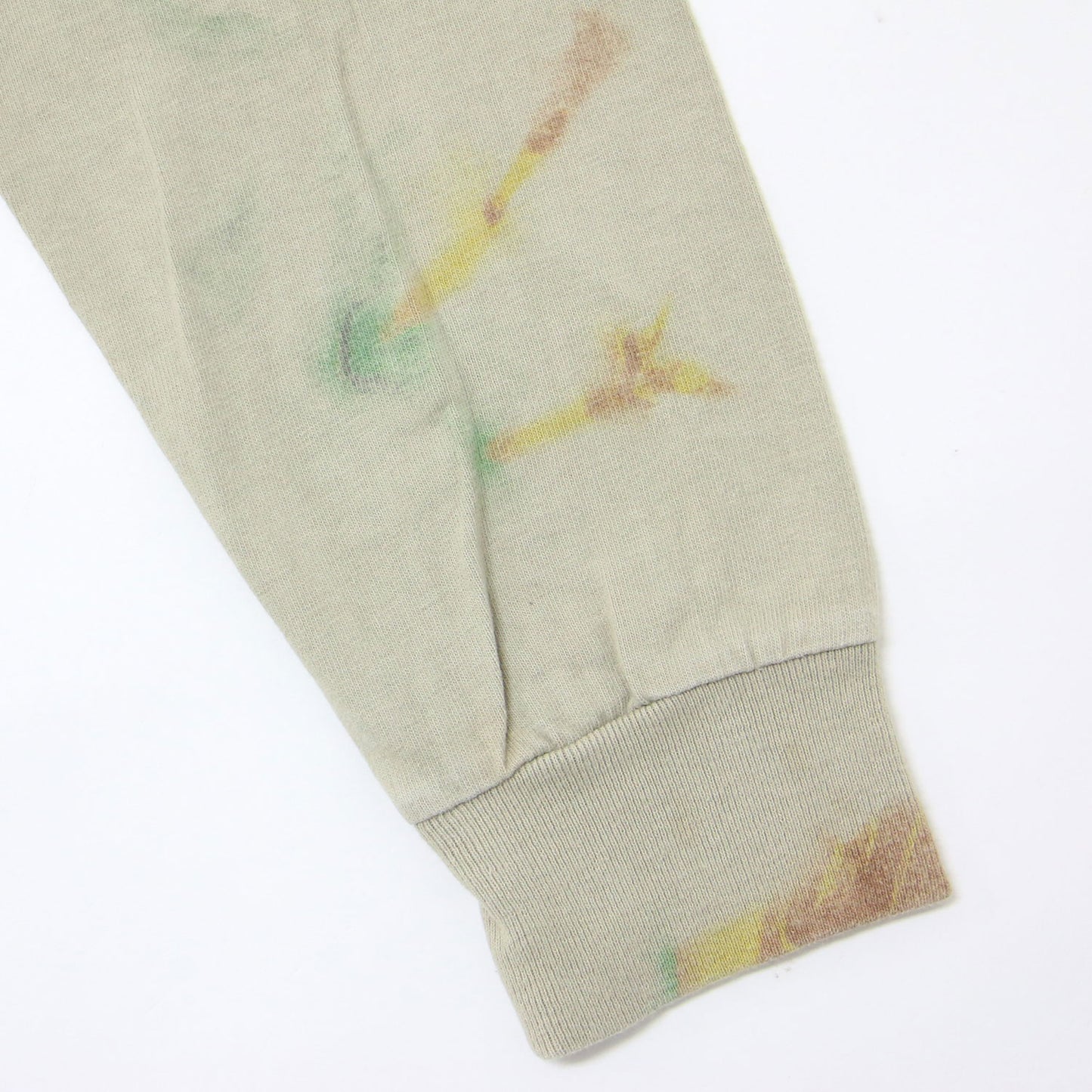 マーブル プリント 長袖 Tシャツ / クルーネック コットン ロングスリーブ