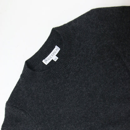 23秋冬 パドロック ベルト ニット ワンピース KW0953 YN0170 / ミディ丈 長袖 クルーネック フレア ウール
