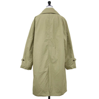 × BEAMS BOY 別注 ステンカラー コート / ロング丈 タフタ プリマロフト 中綿 ロゴ