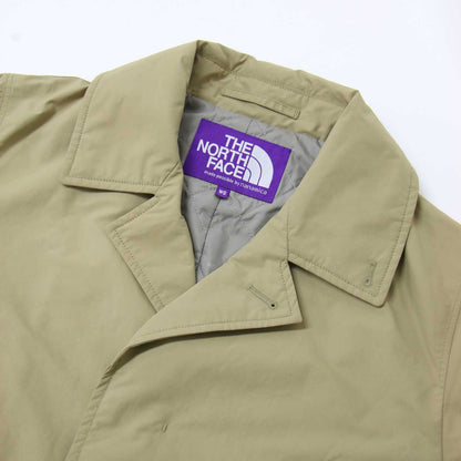 × BEAMS BOY 別注 ステンカラー コート / ロング丈 タフタ プリマロフト 中綿 ロゴ