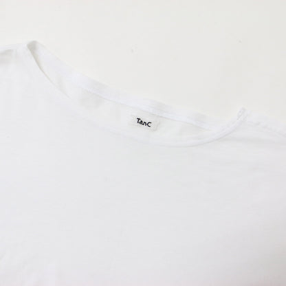 アシンメトリー ロングスリーブ Tシャツ / ロンパース 長袖 コットン カットソー