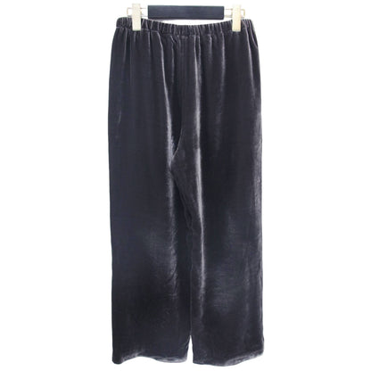 24秋冬 シルク ミックス ベルベット イージー パンツ / ストレート セミワイド ウエストゴム