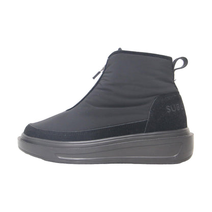 24秋冬 フロント ジップ ショート ブーツ / ナイロン ボリュームソール KAMAN Winter Boots