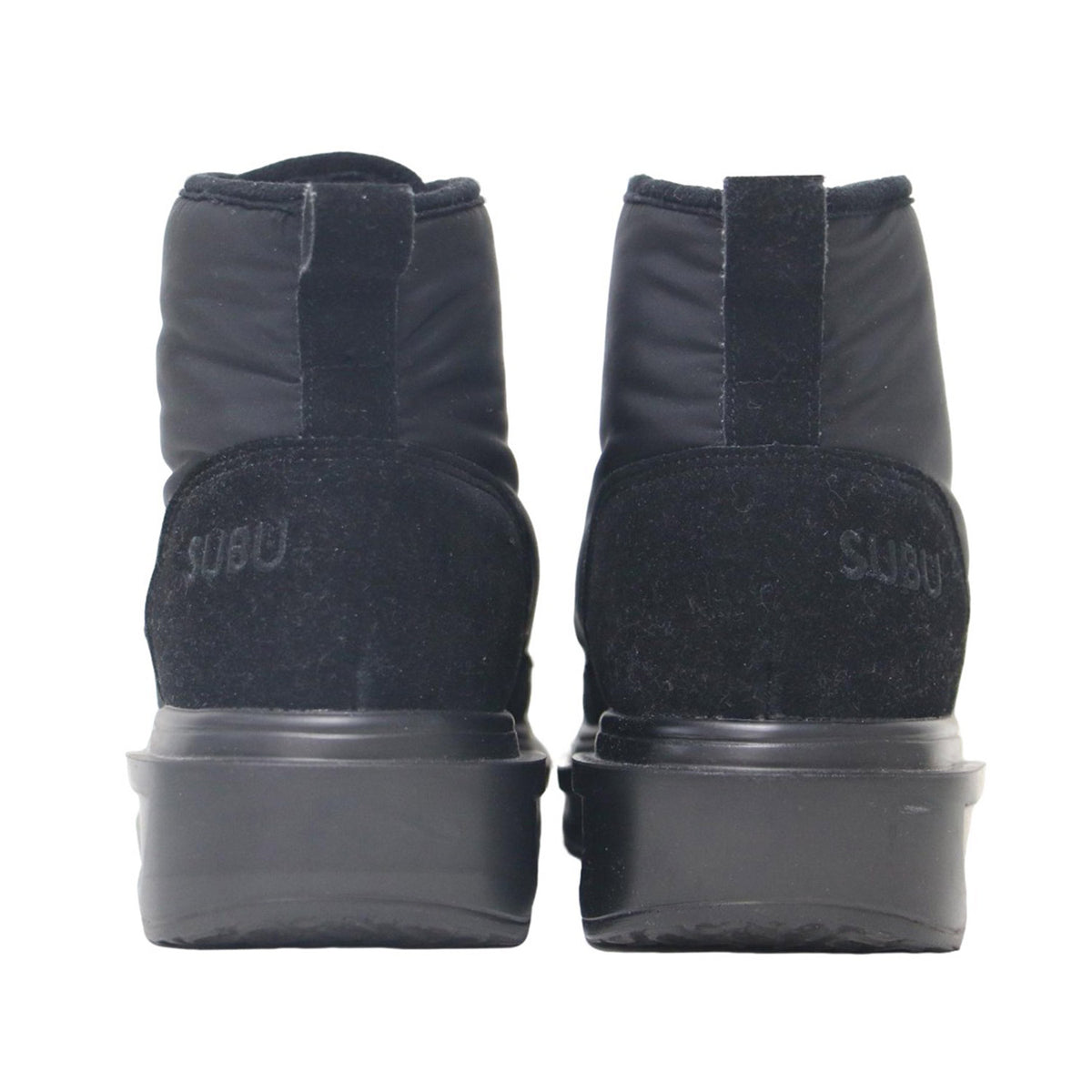 24秋冬 フロント ジップ ショート ブーツ / ナイロン ボリュームソール KAMAN Winter Boots