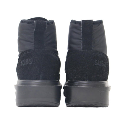 24秋冬 フロント ジップ ショート ブーツ / ナイロン ボリュームソール KAMAN Winter Boots