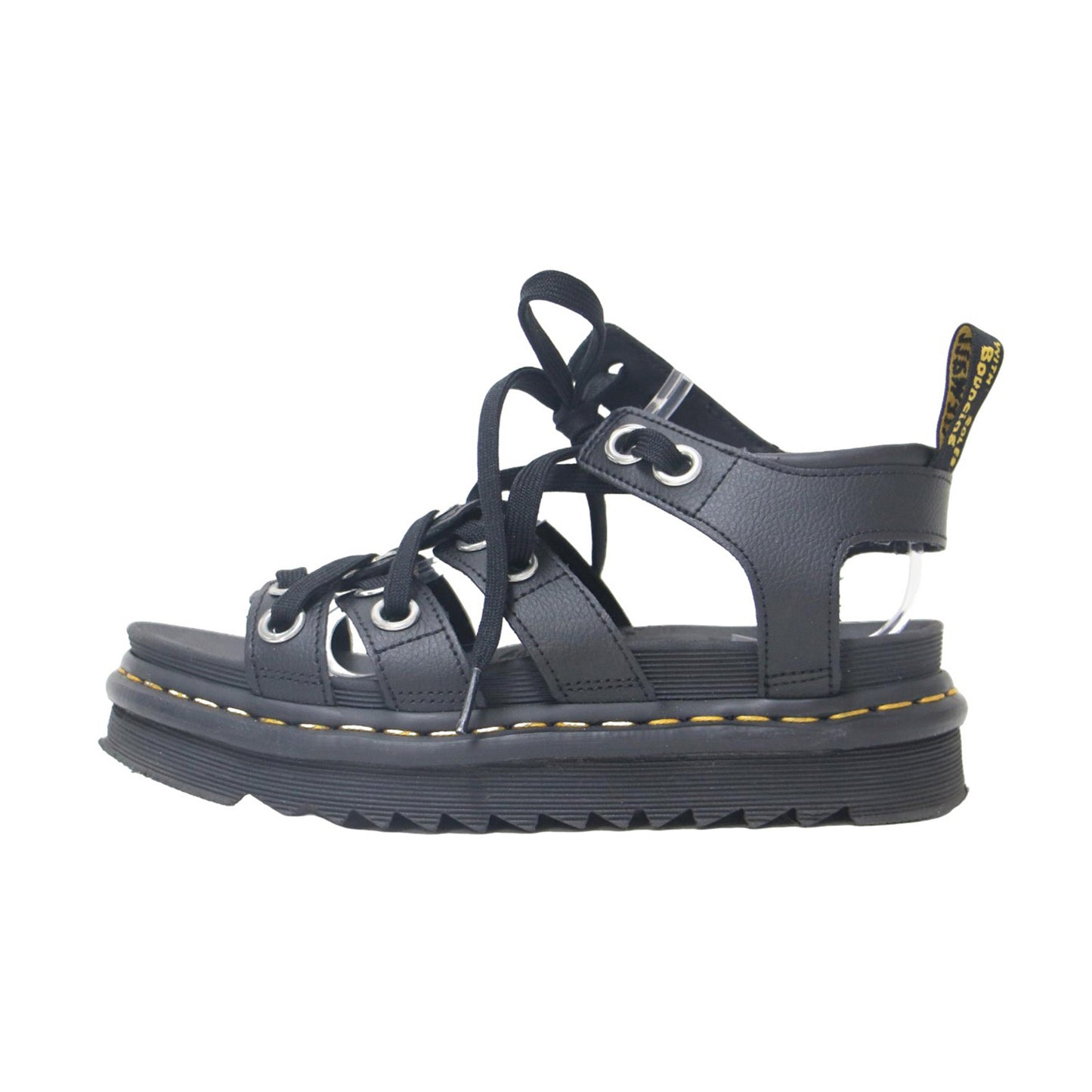 BLAIRE HDW サンダル / レザー レースアップ アイレット フラット ボリュームソール