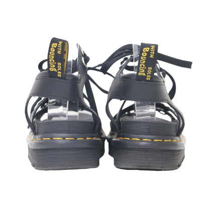 BLAIRE HDW サンダル / レザー レースアップ アイレット フラット ボリュームソール