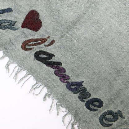 Faliero Sarti (ファリエロサルティ) ロゴ 刺繍入り ストール 