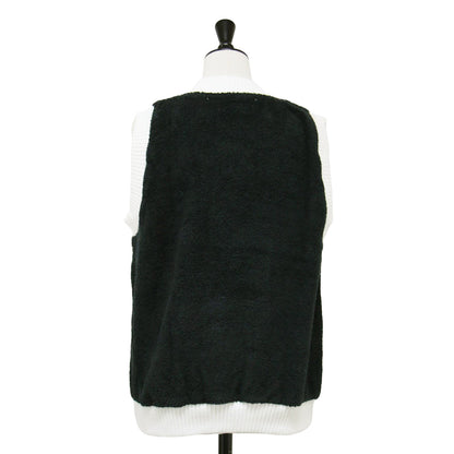 24春夏 タオル ニット ベスト / Carling Beer Towel Vest クルーネック パイル コットン