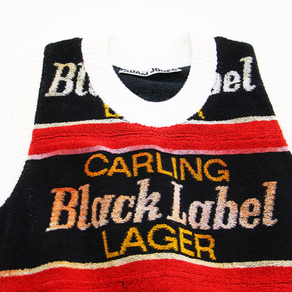 24春夏 タオル ニット ベスト / Carling Beer Towel Vest クルーネック パイル コットン