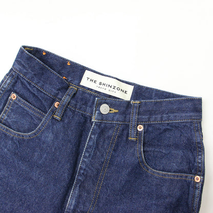 キャロット デニム パンツ / CARROT DENIM テーパード ハイウエスト コットン