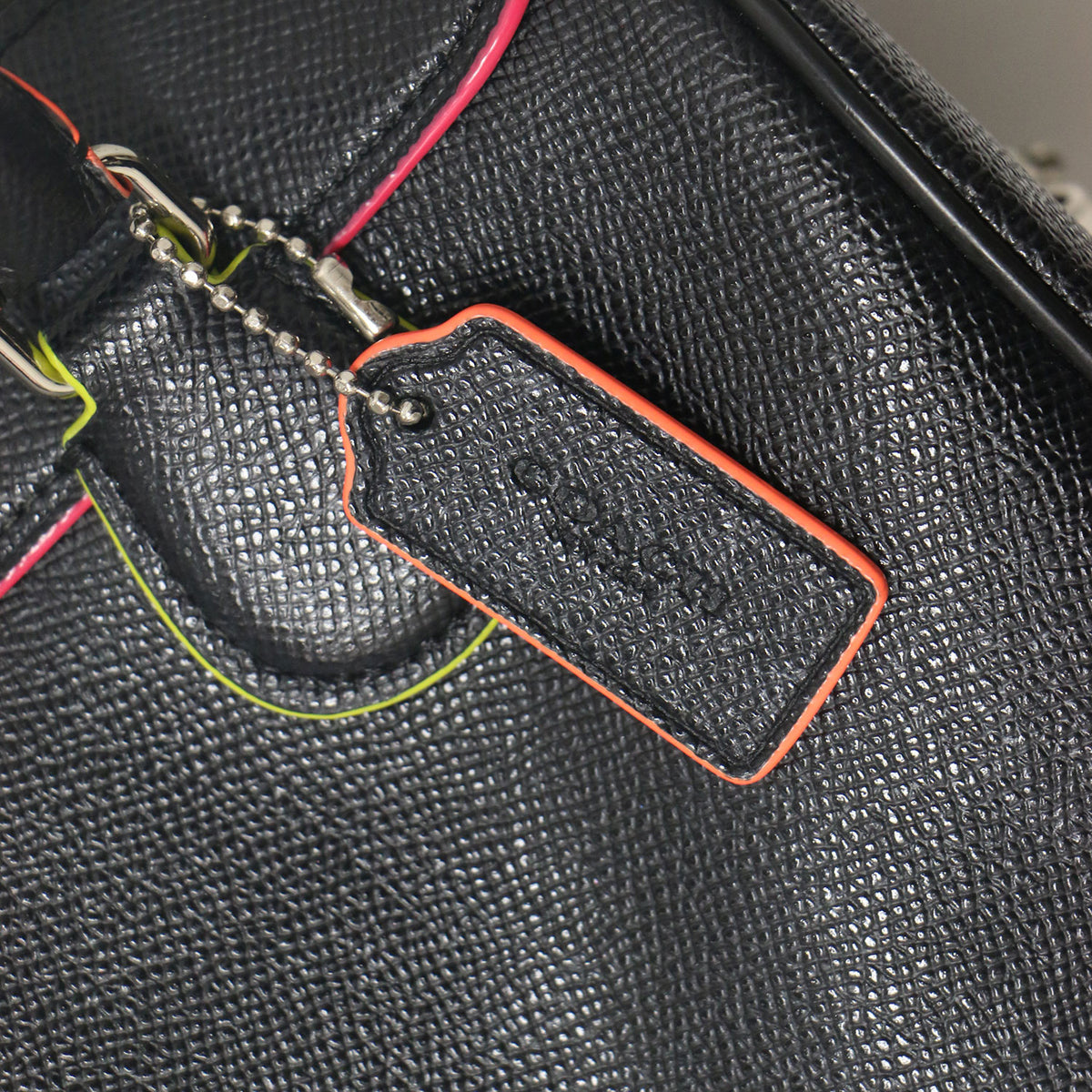 ネオン エッジ ペイント ミニ ベネット / レザー ボストン型 ショルダーバッグ ハンドバッグ 2WAY