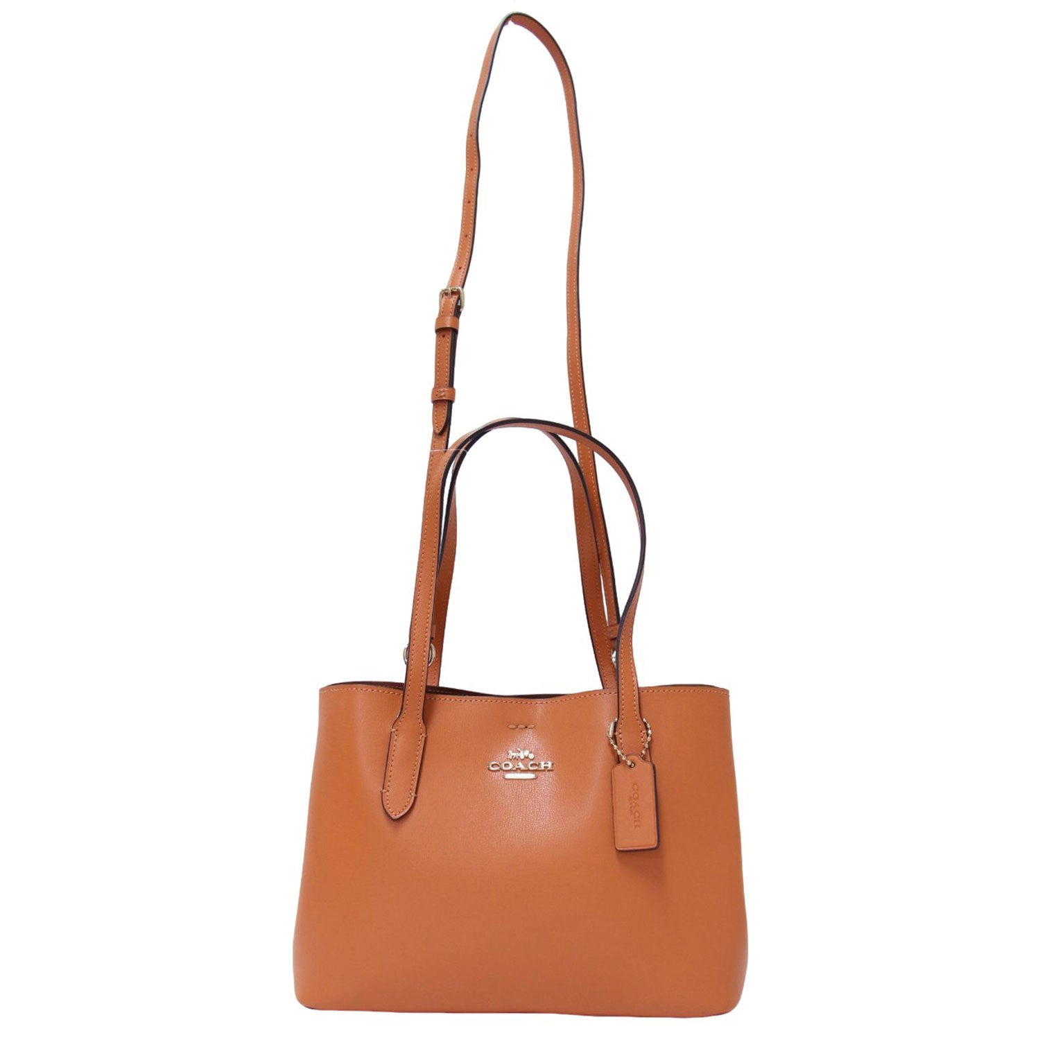 COACH (コーチ) ミニアベニュー キャリーオール レザー トートバッグ