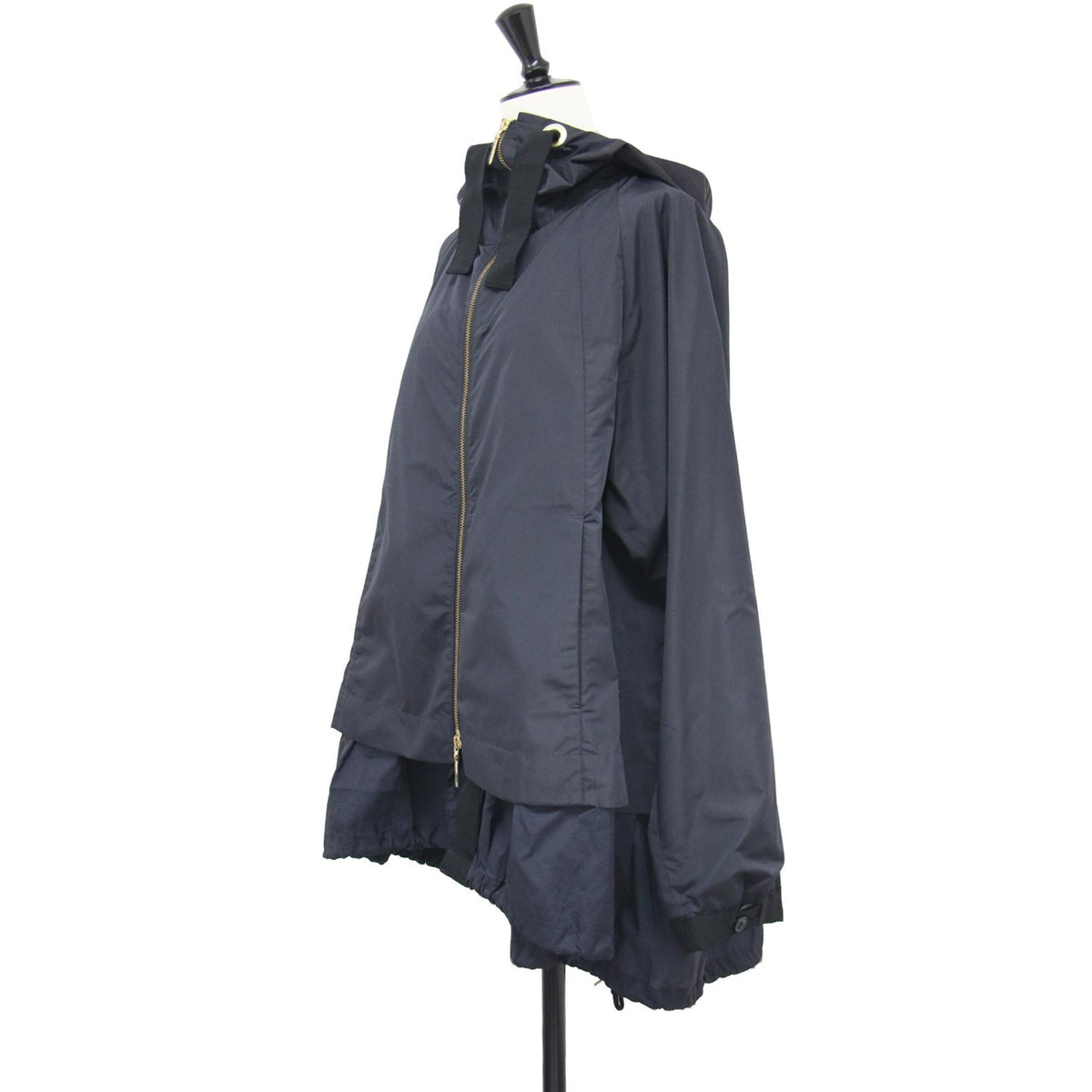 レイヤード モッズコート / LAYERD MOD'S COAT ブルゾン フード シルク混