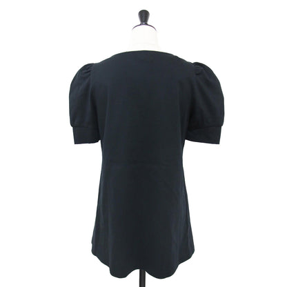 24春夏 パフュームボトル パフスリーブ ショートスリーブ Tシャツ / カットソー 半袖 香水 パール スパンコール 刺繍 コットン