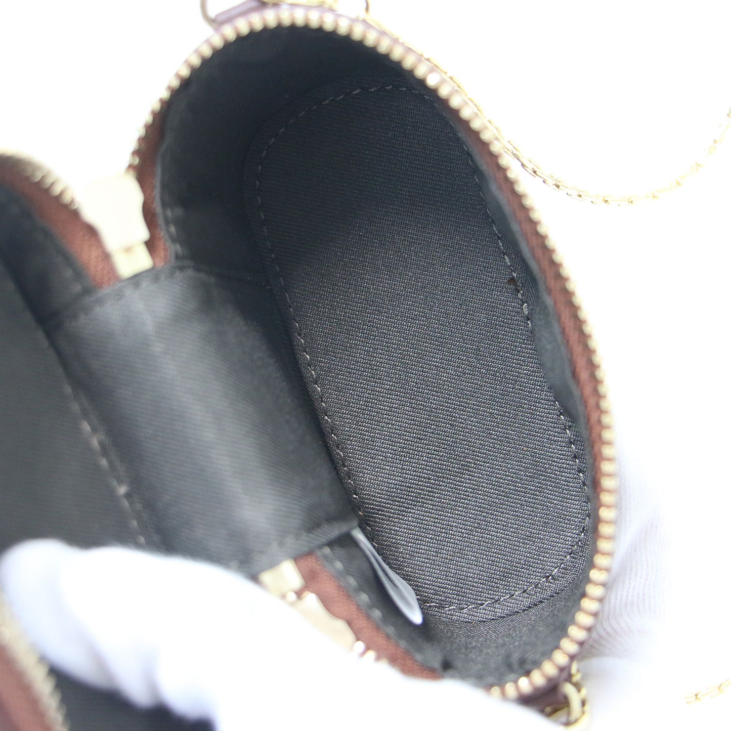 24秋冬 ミニ バニティ チャーム / ミニバッグ チェーンショルダー ストラップ 牛革 スムースレザー