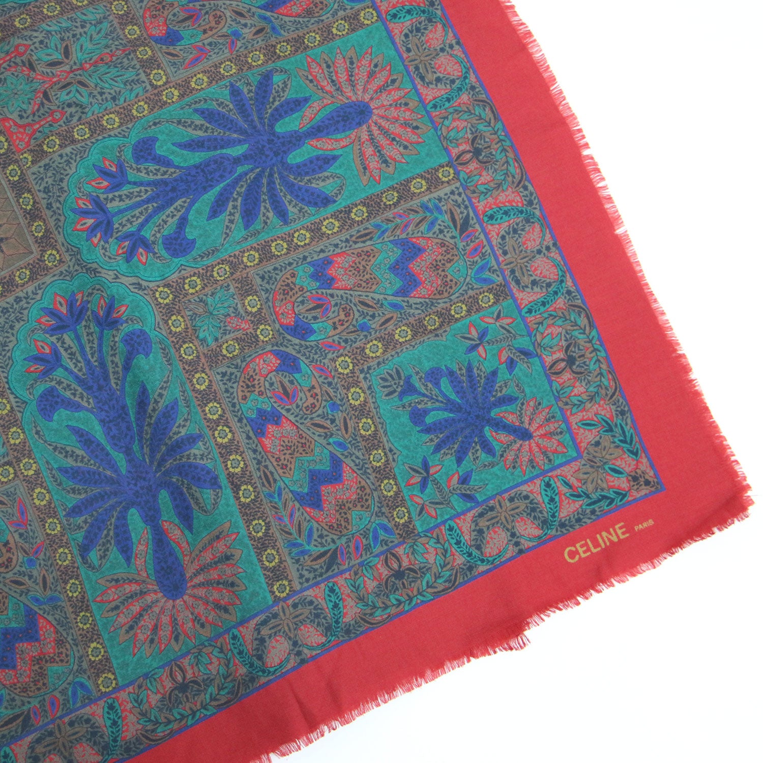 CELINE ペイズリー柄 ストール