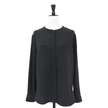 ジョーゼット バンドカラー シャツ / ブラウス ポケット 長袖 PRIME GGT UTL SHIRT B