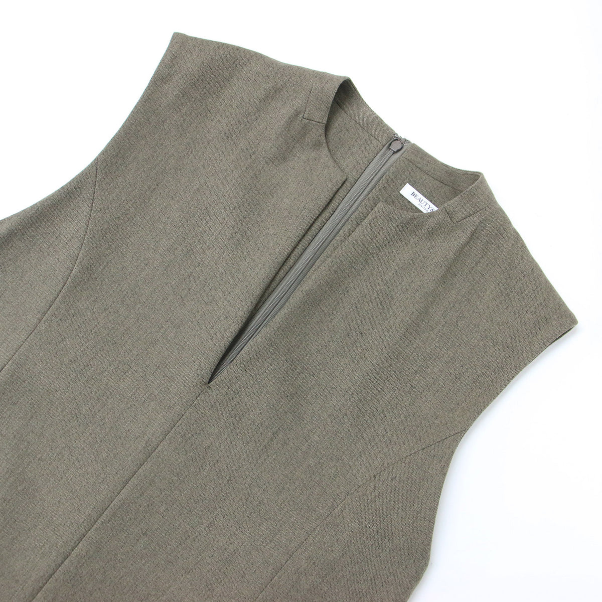 23秋冬 キーネック ジャンパースカート / ロング ワンピース Aライン フレア